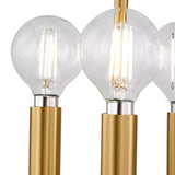 Cambria Small Lantern Pendant 14", Matte Black and Modern Brass