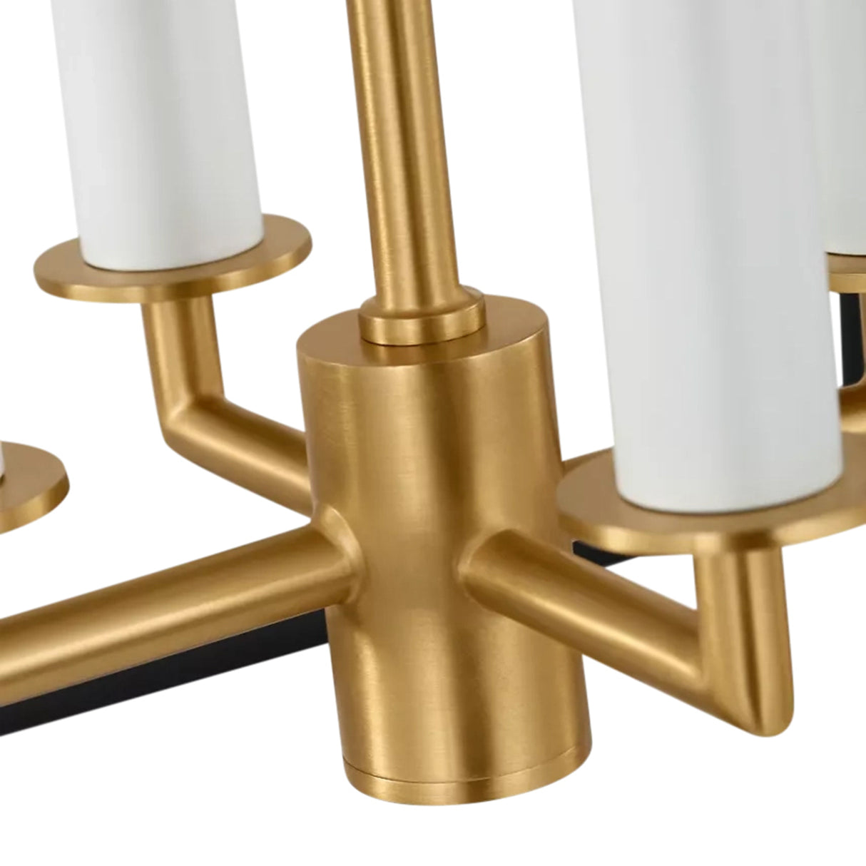 Cambria Medium Lantern Pendant 18", Matte Black and Modern Brass