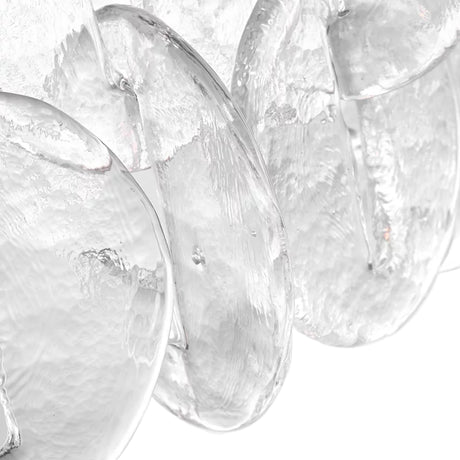 Caprice Semi-Flush 21", Modern Brass and Clear Glass