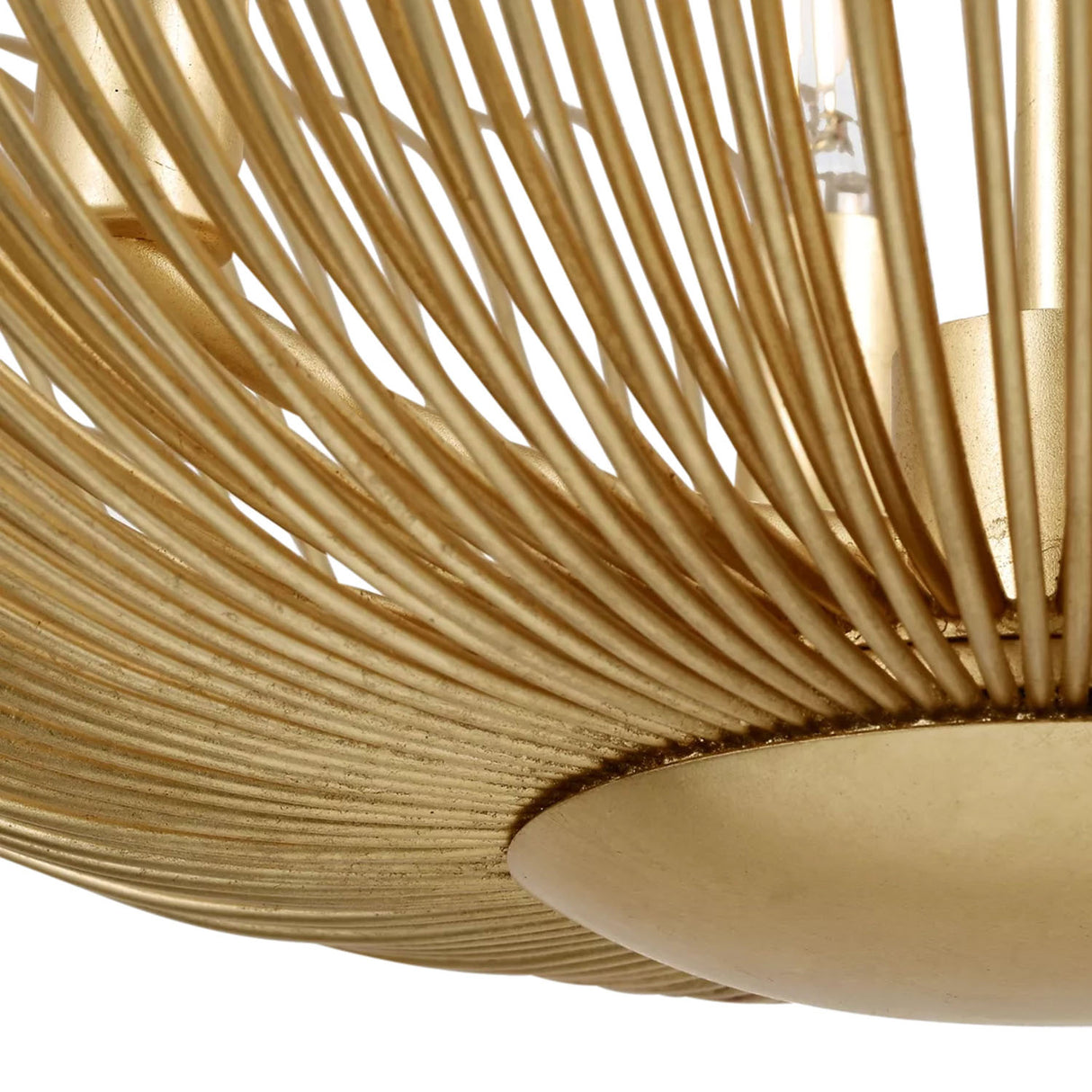 Zelda Large Semi-Flush 28", Gilded Brass