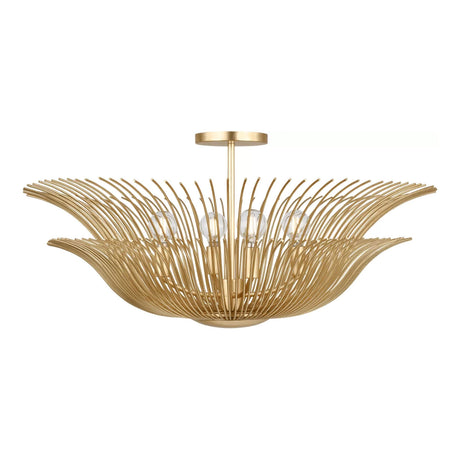 Zelda Large Semi-Flush 28", Gilded Brass