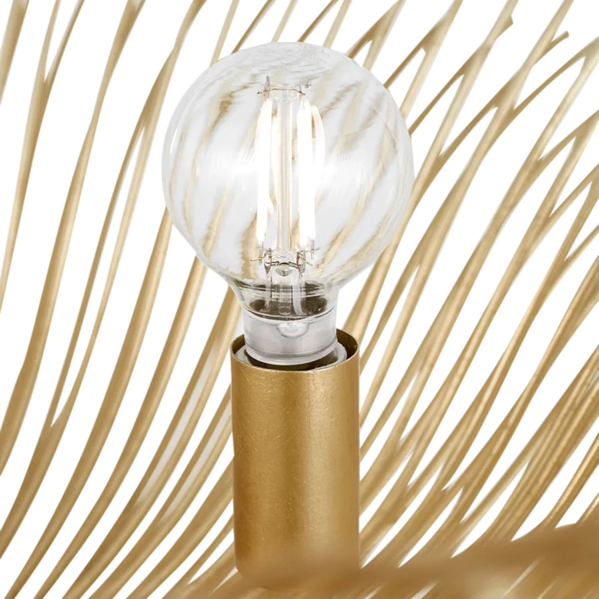 Zelda Large Semi-Flush 28", Gilded Brass