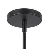 Leora 4 Light Linear Pendant 48", Matte Black