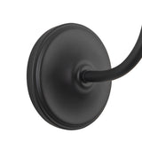 Jethro Wall Sconce 12", Travertine and Matte Black