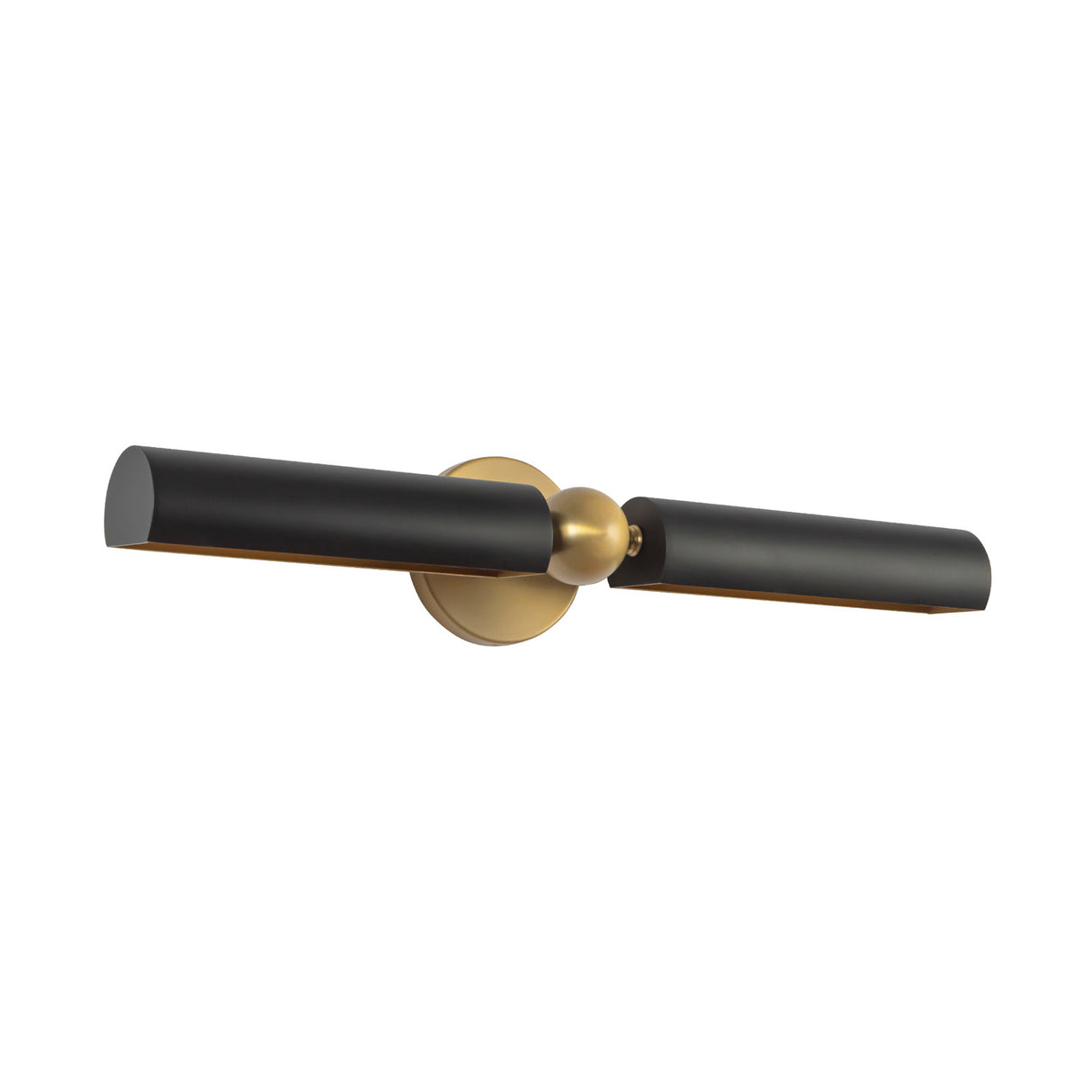 Deedra Picture Light 23", Matte Black and Brushed Brass
