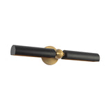 Deedra Picture Light 23", Matte Black and Brushed Brass