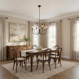 Channing 7 Light Chandelier 26", Matte Black