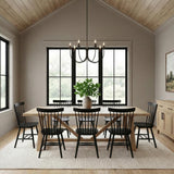 Channing 7 Light Chandelier 26", Matte Black