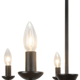 Channing 7 Light Chandelier 26", Matte Black