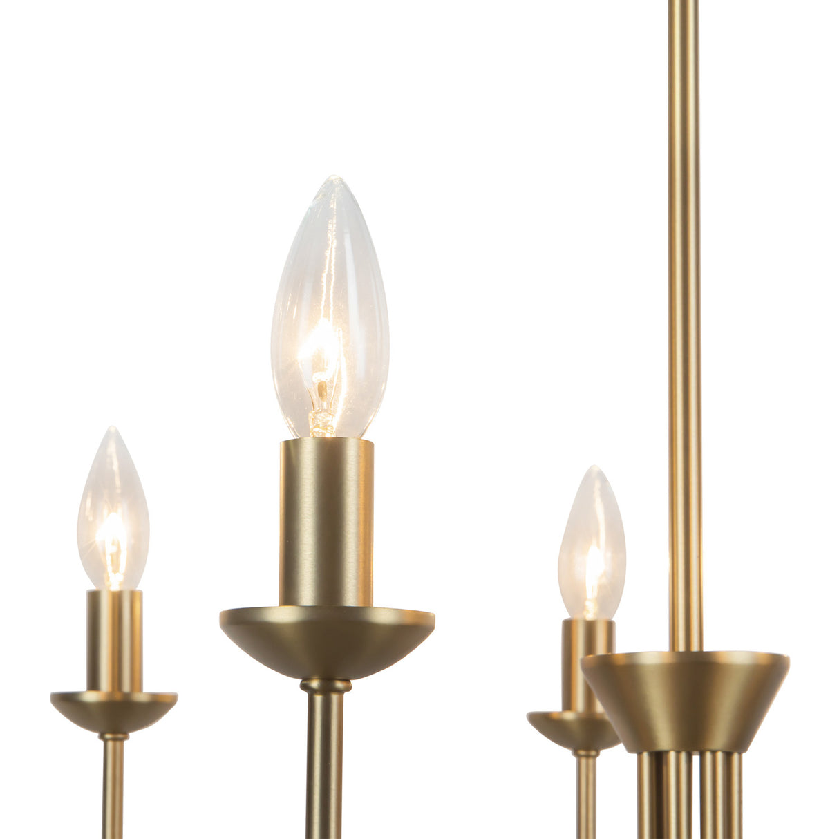 Channing 7 Light Chandelier 26", Brushed Brass