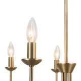 Channing 7 Light Chandelier 26", Brushed Brass