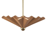 Babette Large LED Pendant 25", Blush and Brass