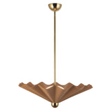 Babette Large LED Pendant 25", Blush and Brass