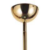 Babette Large LED Pendant 25", Hunter Green and Brass