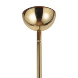 Babette Medium LED Pendant 16", Blush and Brass