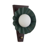 Babette Wall Sconce 17", Hunter Green and Walnut