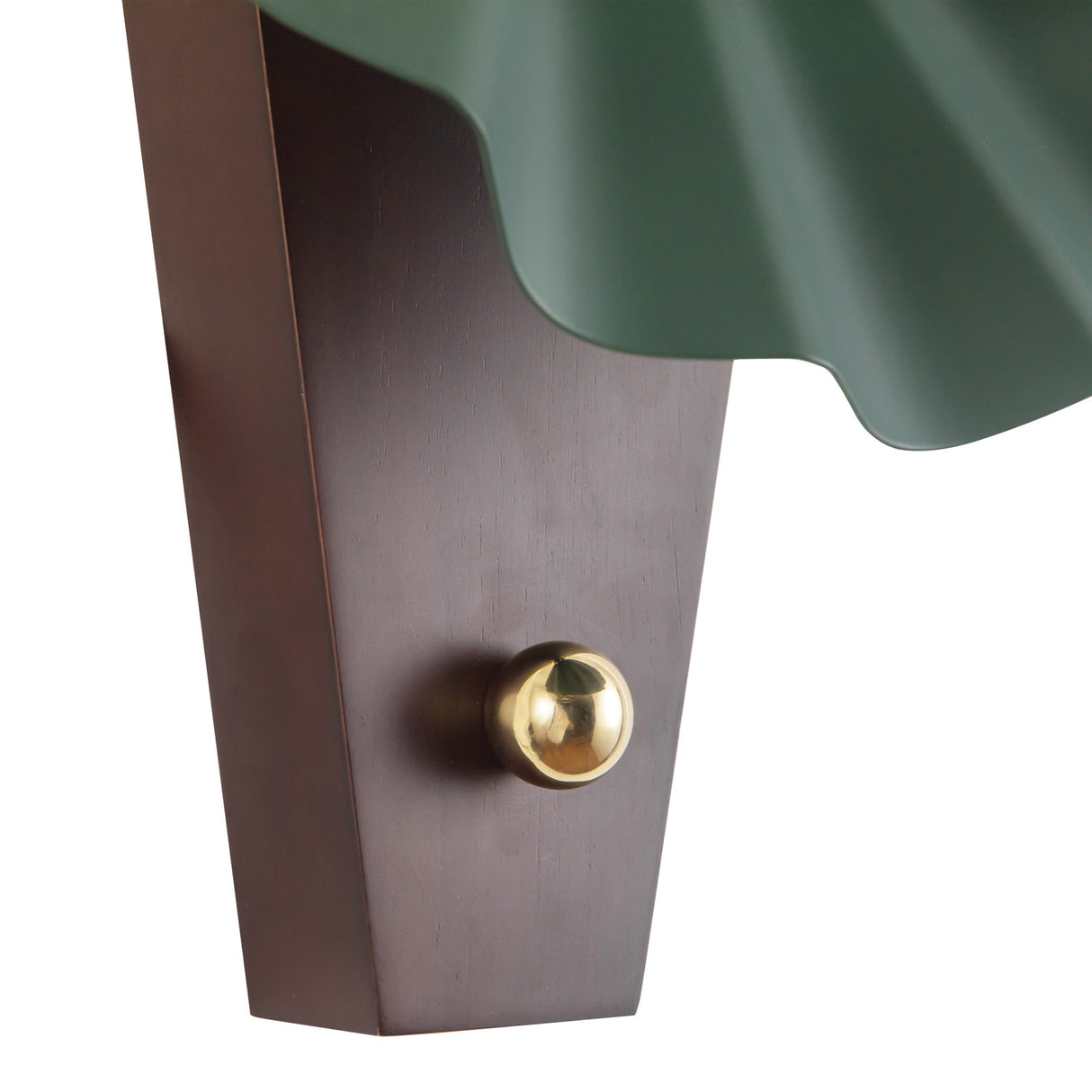 Babette Wall Sconce 17", Hunter Green and Walnut