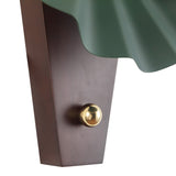 Babette Wall Sconce 17", Hunter Green and Walnut