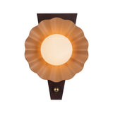 Babette Wall Sconce 17", Blush and Walnut