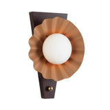 Babette Wall Sconce 17", Blush and Walnut
