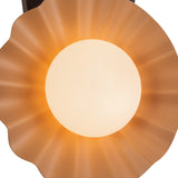 Babette Wall Sconce 17", Blush and Walnut