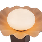 Babette Small Table Lamp 9", Blush and Walnut