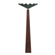Babette Floor Lamp 65", Hunter Green and Walnut