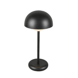 Carola Rechargeable Table Lamp 12", Black
