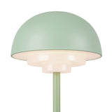 Carola Rechargeable Table Lamp 12", Pistachio
