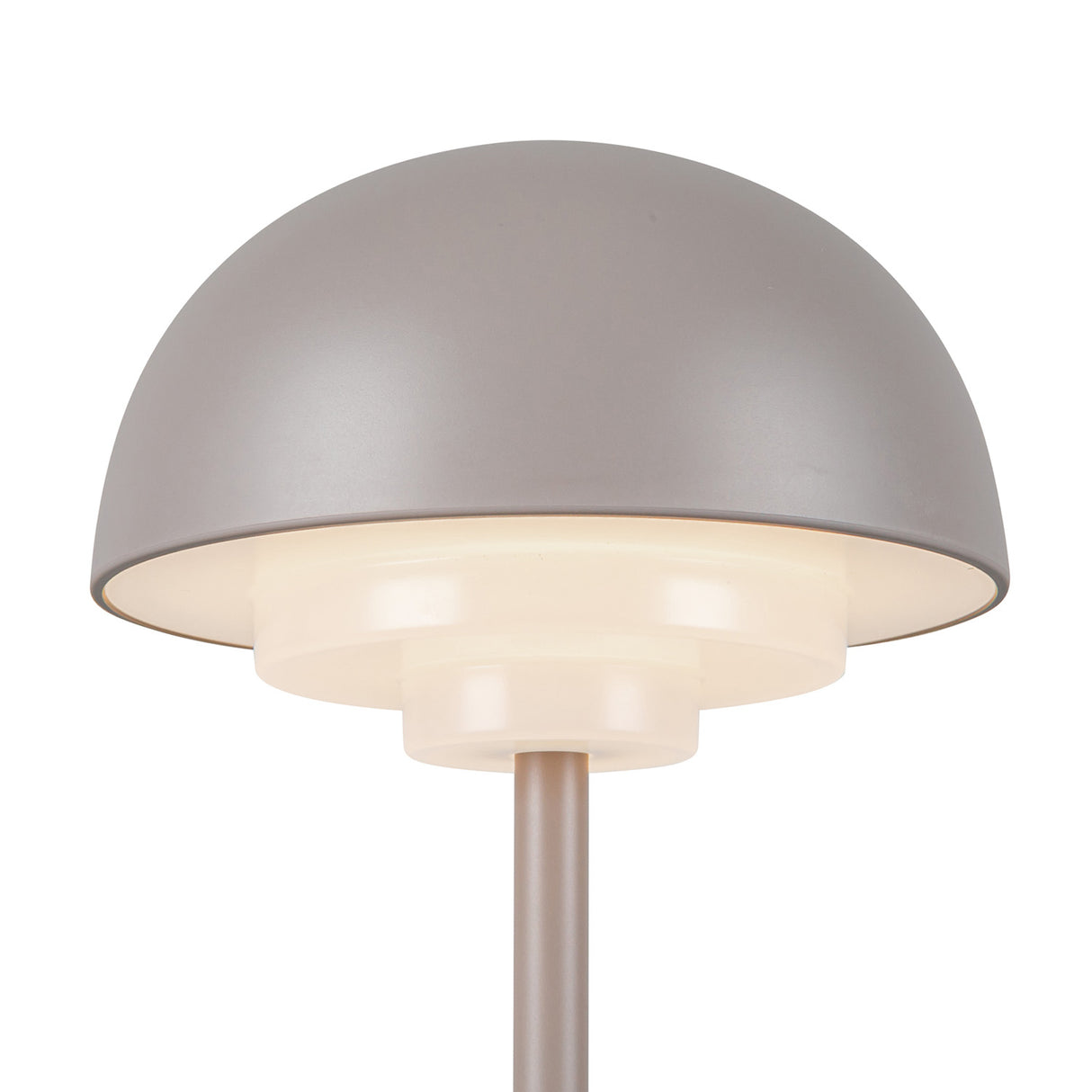 Carola Rechargeable Table Lamp 12", Mink