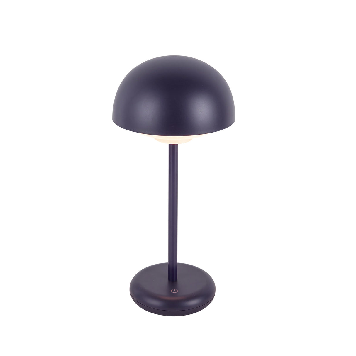 Carola Rechargeable Table Lamp 12", Navy Blue