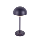 Carola Rechargeable Table Lamp 12", Navy Blue