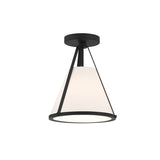 Hoyt Small Conical Pendant 9", Black