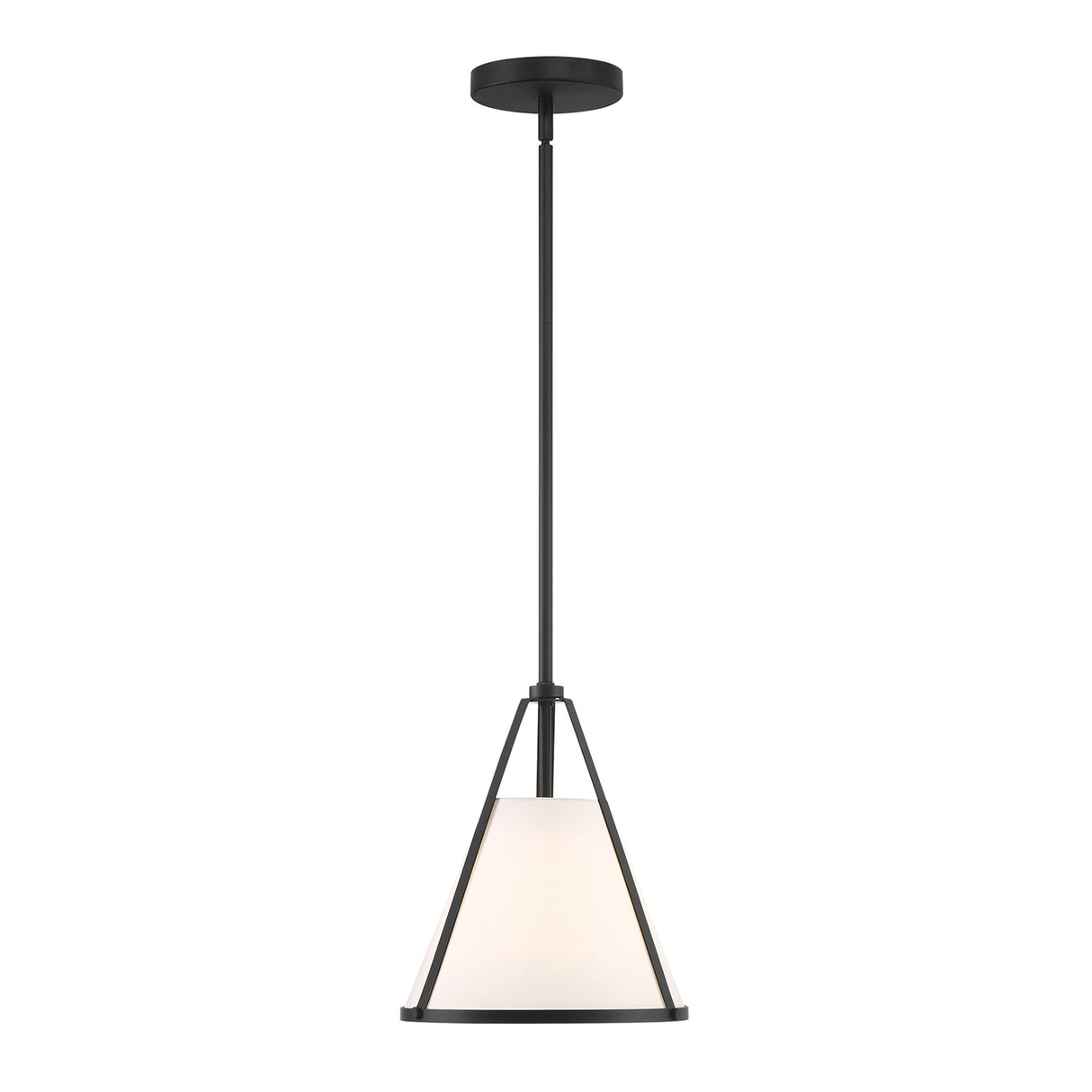 Hoyt Small Conical Pendant 9", Black