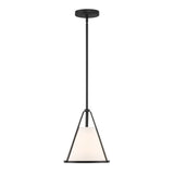 Hoyt Small Conical Pendant 9", Black