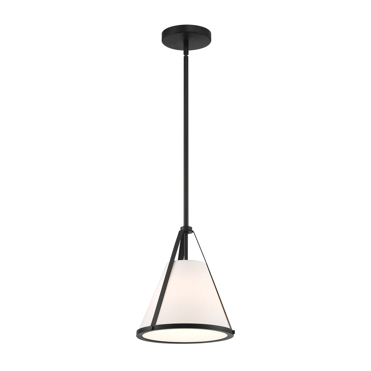 Hoyt Small Conical Pendant 9", Black