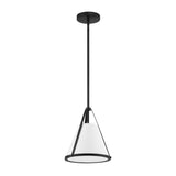 Hoyt Small Conical Pendant 9", Black