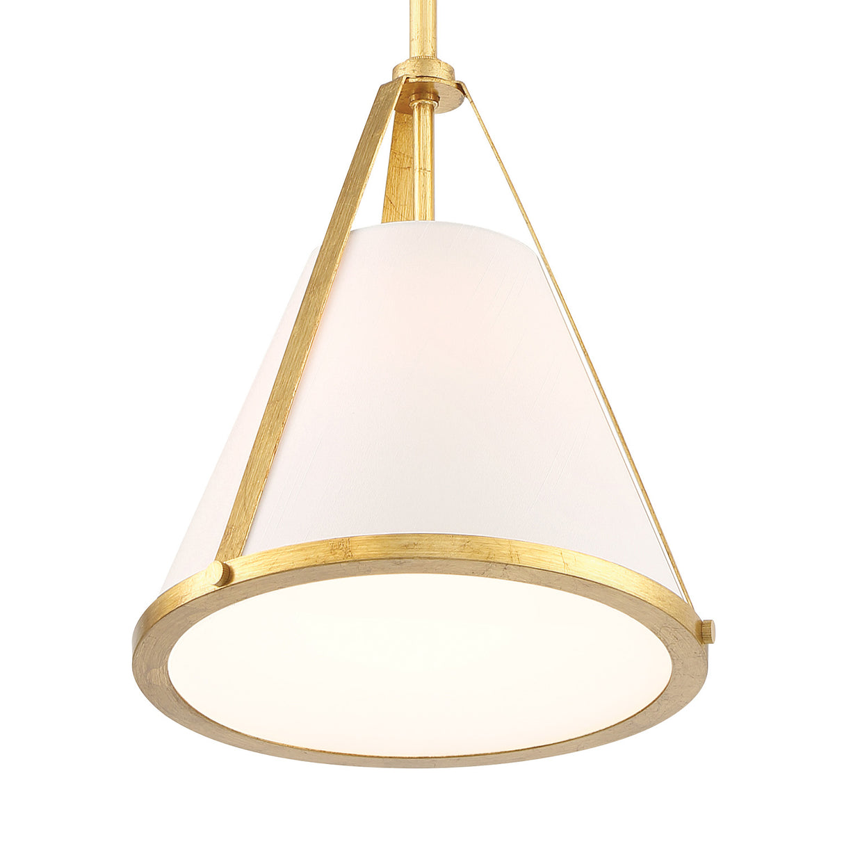 Hoyt Small Conical Pendant 9", Antique Gold
