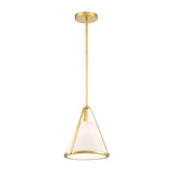 Hoyt Small Conical Pendant 9", Antique Gold