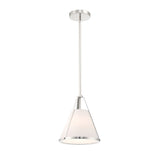 Hoyt Small Conical Pendant 9", Polished Nickel