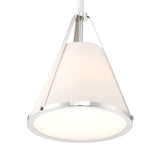 Hoyt Small Conical Pendant 9", Polished Nickel