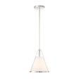 Hoyt Small Conical Pendant 9", Polished Nickel