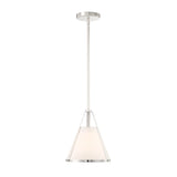 Hoyt Small Conical Pendant 9", Polished Nickel