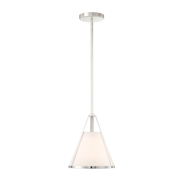 Hoyt Small Conical Pendant 9", Polished Nickel