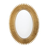 Alice Oval LED Mirror 31" x 42", Antique Gold