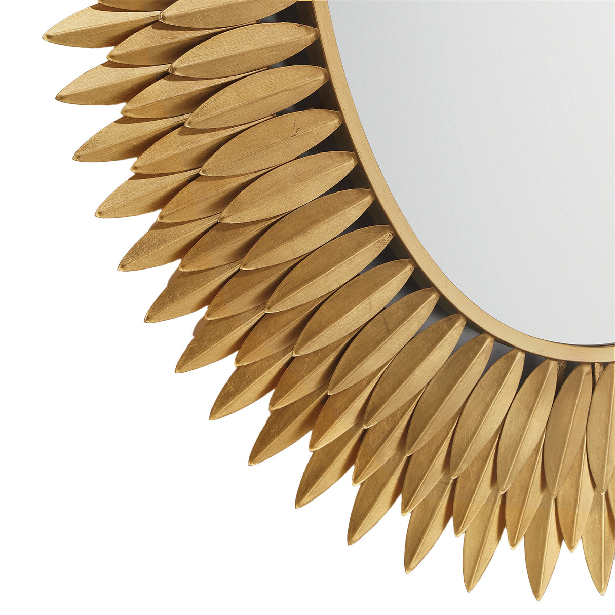 Alice Oval LED Mirror 31" x 42", Antique Gold