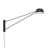 Jude Extra Large LED Swing Arm Sconce, Black