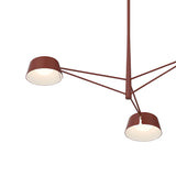 Jude LED 3 Light Chandelier 36", Paprika