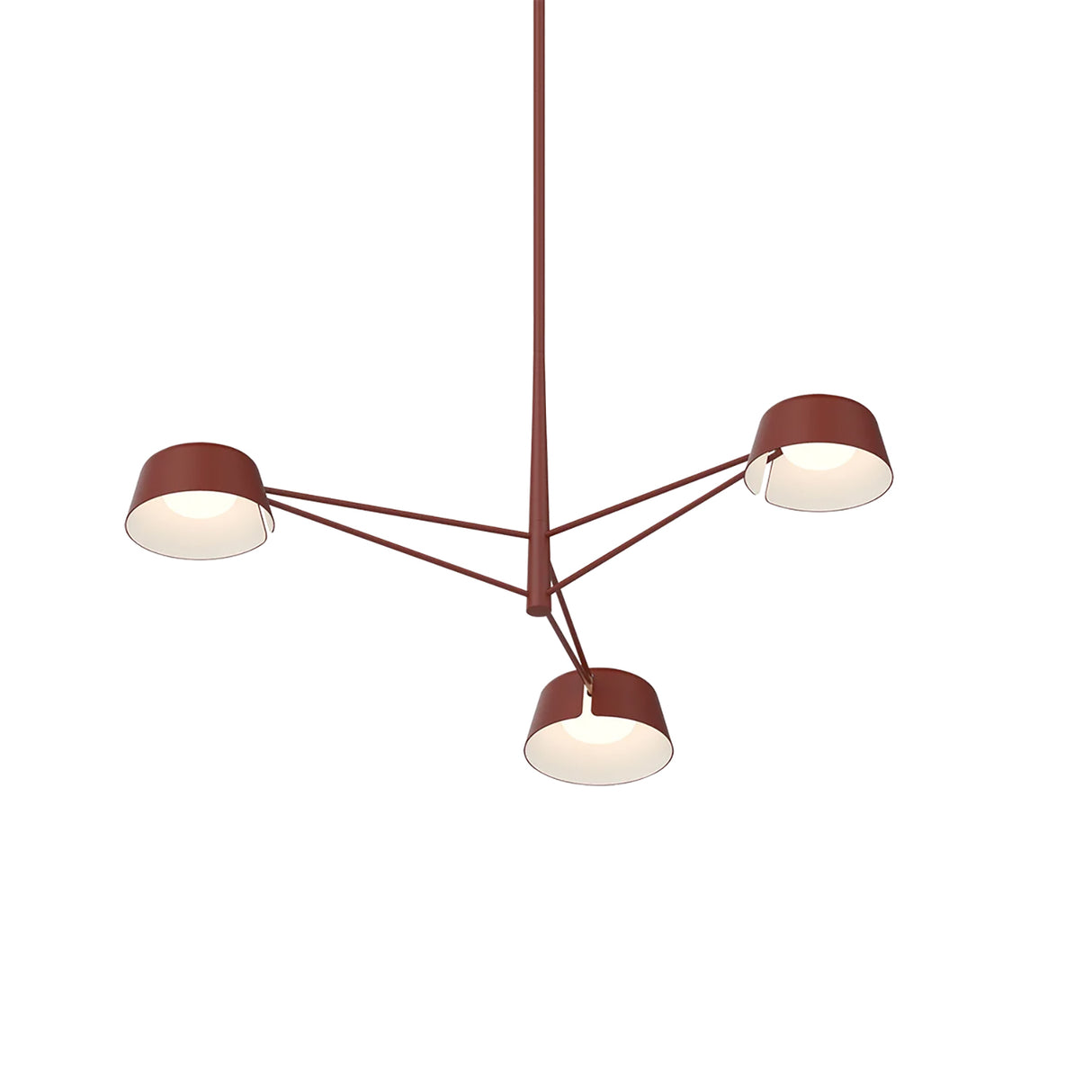 Jude LED 3 Light Chandelier 36", Paprika