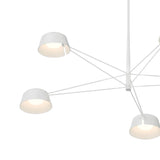 Jude LED 5 Light Chandelier 45", Light Gray